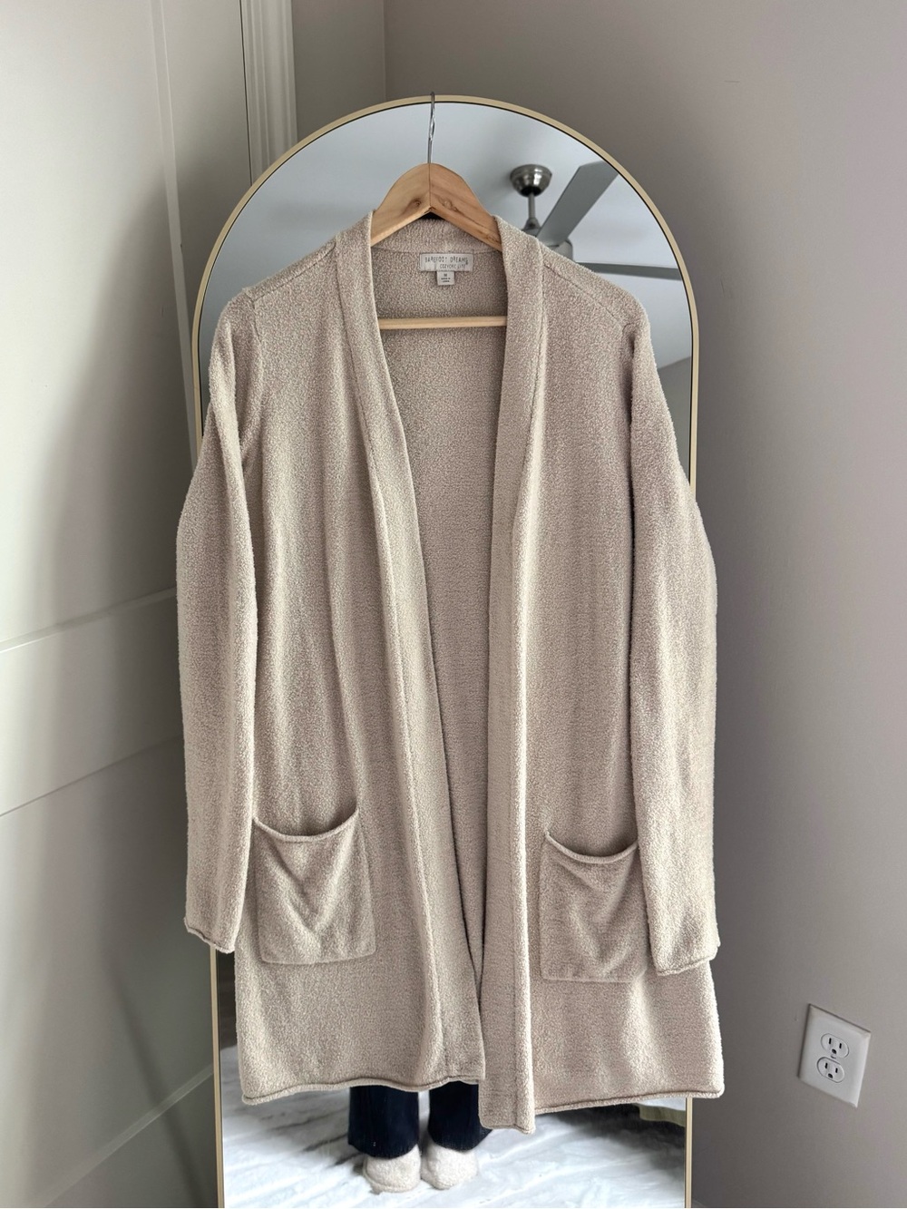 Barefoot Dreams CozyChic Lite Cardigan in Bisque